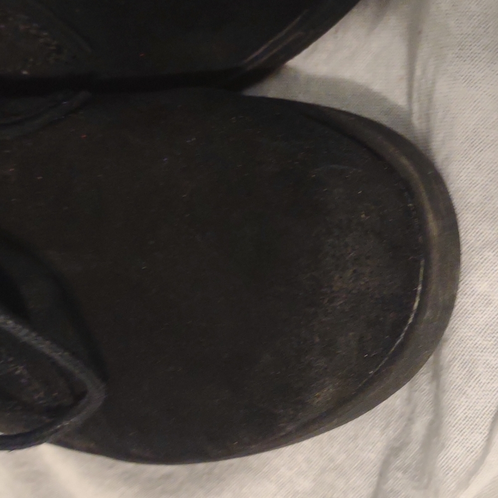 MIA bootie in black suede leather upper. Size 7M - Picture 8 of 11